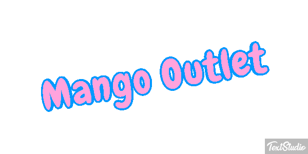 Mango Outlet Text effect