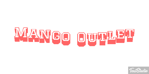 Mango Outlet Text effect