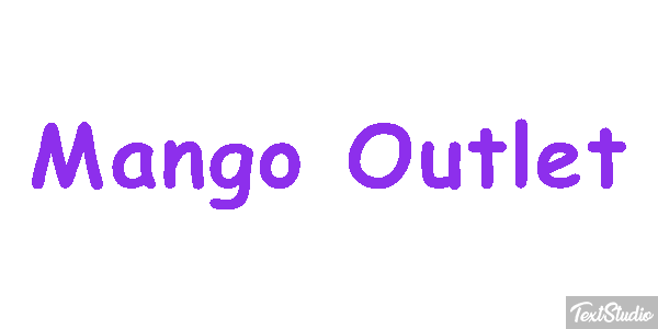 Mango Outlet Text effect