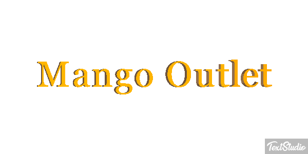 Mango Outlet Text effect