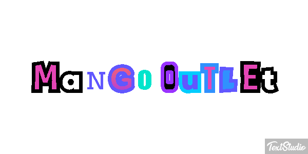 Mango Outlet Text effect