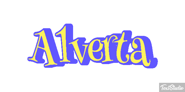 Alverta Text effect