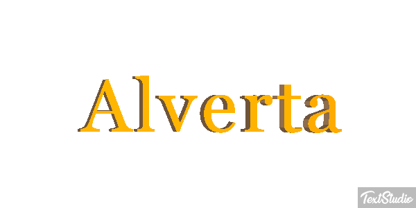 Alverta Text effect