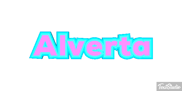 Alverta Text effect