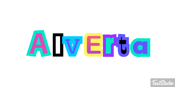 Alverta Text effect