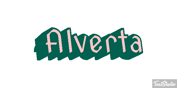 Alverta Text effect