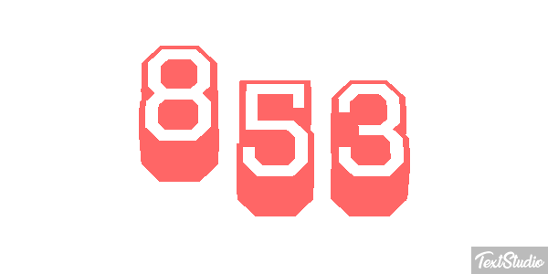 853 Efecto de texto