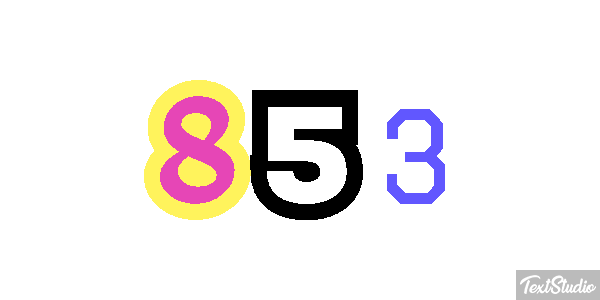853 Efecto de texto