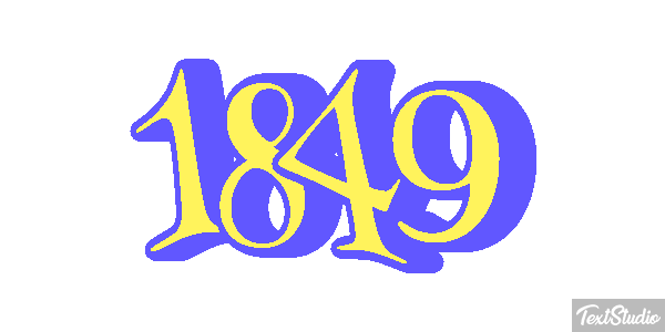1849 Text effect