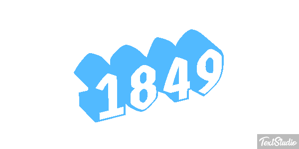 1849 Text effect