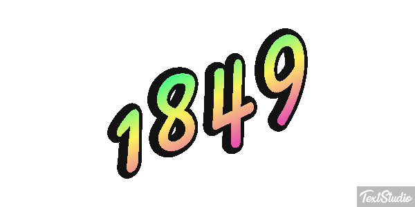 1849 Text effect