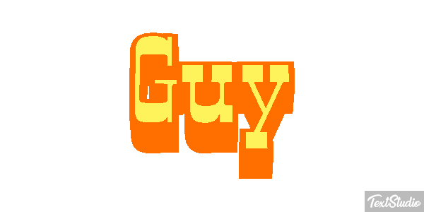 Guy Текстовый эффект