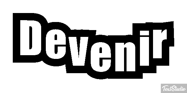 Devenir Текстовый эффект