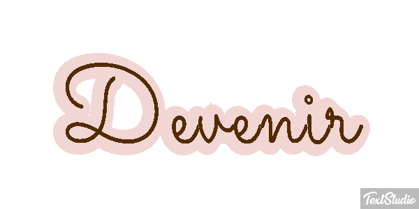 Devenir Текстовый эффект
