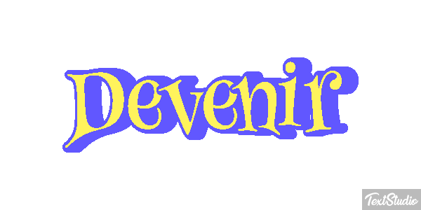Devenir Текстовый эффект