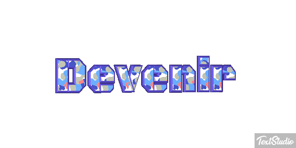 Devenir Текстовый эффект