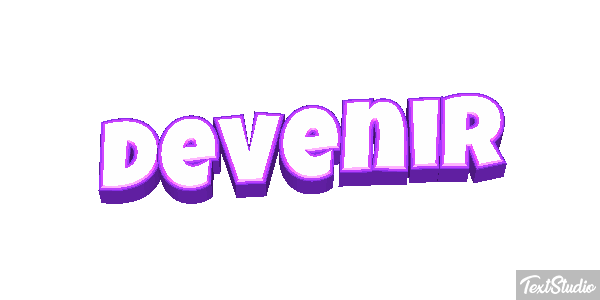 Devenir Текстовый эффект