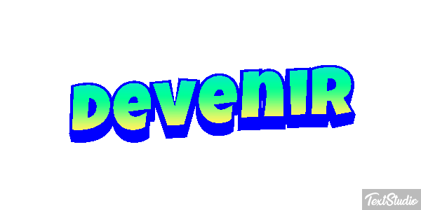Devenir Текстовый эффект