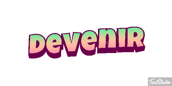 Devenir Текстовый эффект