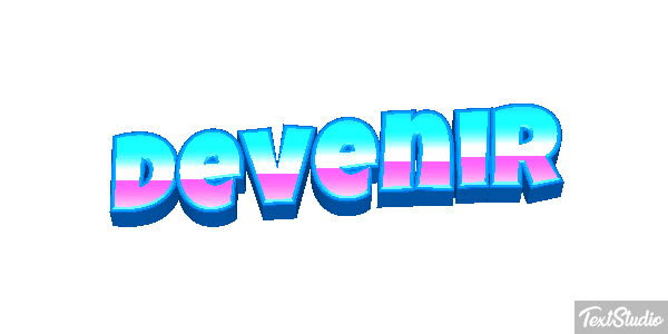 Devenir Текстовый эффект