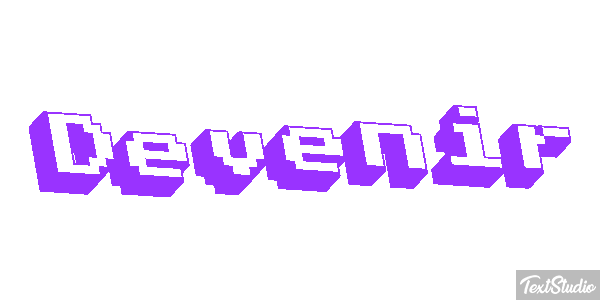 Devenir Текстовый эффект