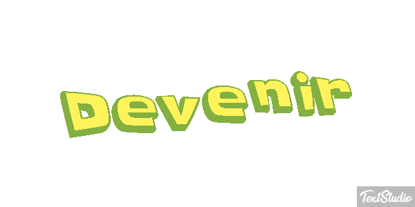 Devenir Текстовый эффект