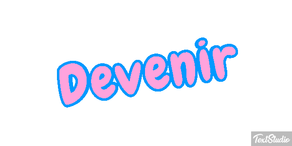Devenir Текстовый эффект