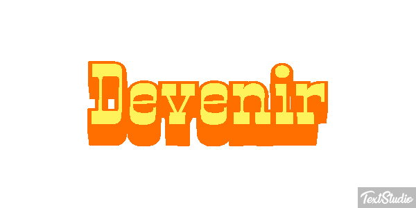Devenir Текстовый эффект