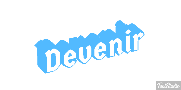 Devenir Текстовый эффект