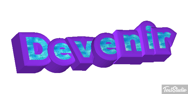 Devenir Текстовый эффект
