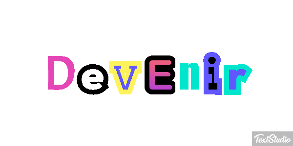 Devenir Текстовый эффект