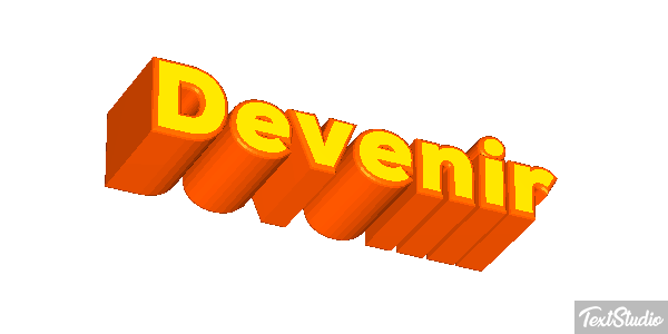 Devenir Текстовый эффект