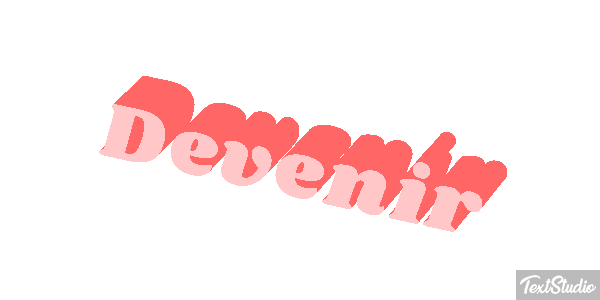 Devenir Текстовый эффект