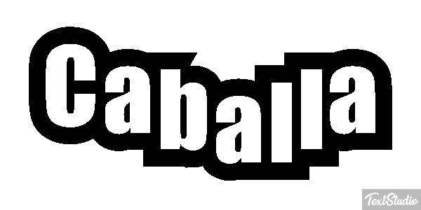 Caballa Efecto de texto