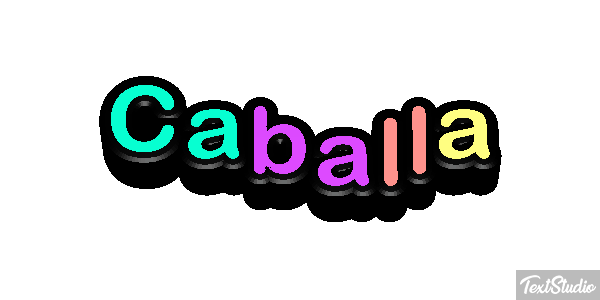 Caballa Efecto de texto