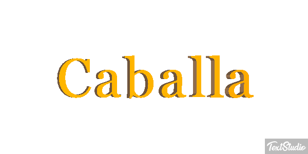 Caballa Efecto de texto