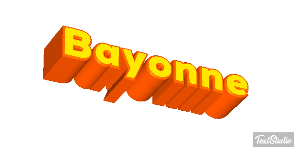 Bayonne Efeito do texto