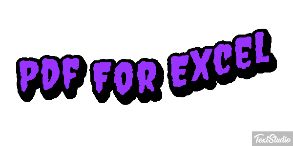Pdf For Excel Effet de texte