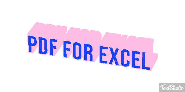 Pdf For Excel Effet de texte