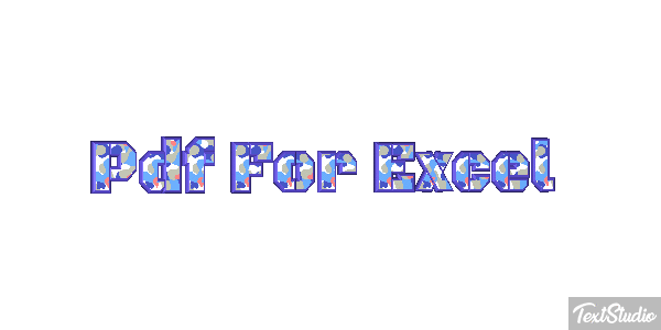 Pdf For Excel Effet de texte