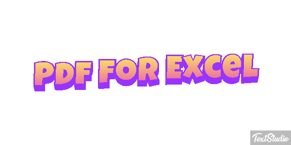 Pdf For Excel Effet de texte
