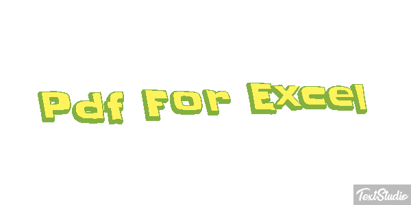 Pdf For Excel Effet de texte