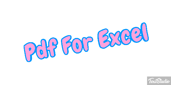 Pdf For Excel Effet de texte