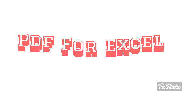 Pdf For Excel Effet de texte