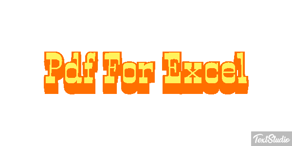 Pdf For Excel Effet de texte