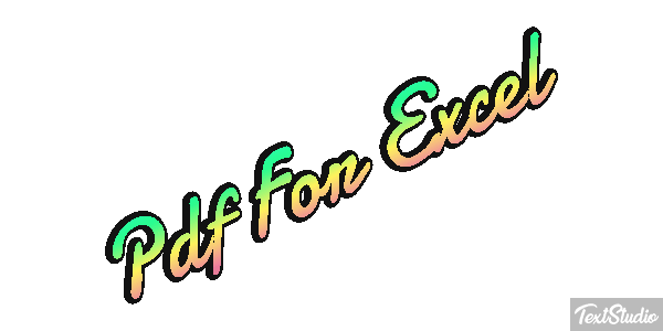 Pdf For Excel Effet de texte