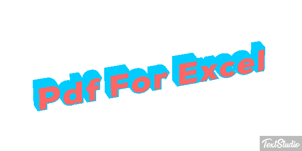 Pdf For Excel Effet de texte