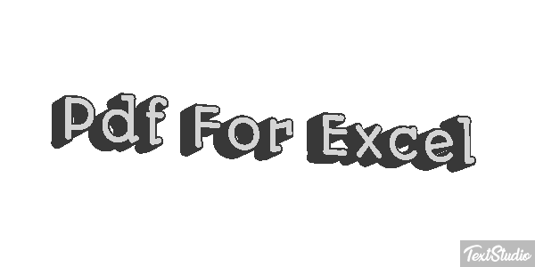 Pdf For Excel Effet de texte