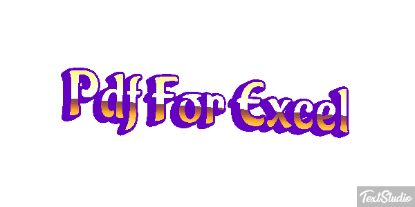 Pdf For Excel Effet de texte