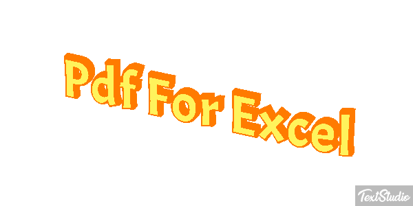 Pdf For Excel Effet de texte